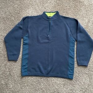 Patagonia, vintage 2000's, Zip Neck Wool Sweater